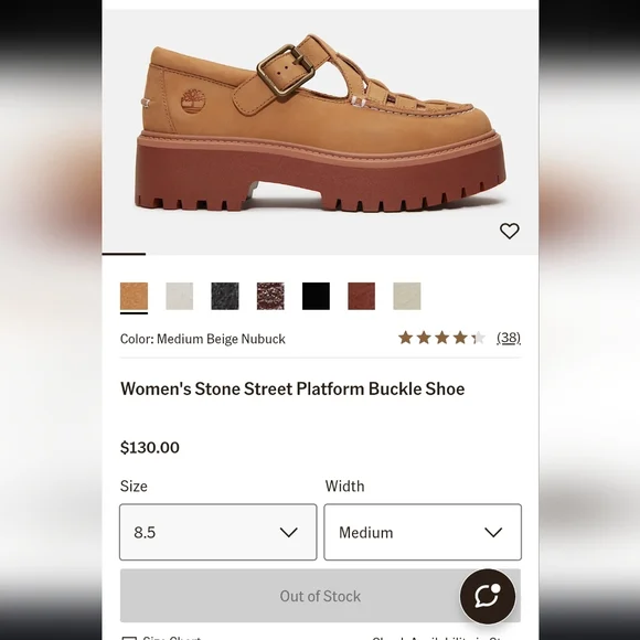 Timberland Women's Stone Street Platform Buckle Shoe NIB - Picture 12 of 12